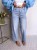 Spodnie jeans barrel/balloon jasny niebieski