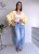 Spodnie jeans barrel/balloon jasny niebieski