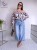 Spodnie jeans barrel/balloon jasny niebieski
