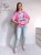 T-shirt z printem garbusy barbie róż