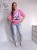 T-shirt z printem garbusy barbie róż