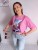 T-shirt z printem garbusy barbie róż