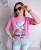 T-shirt z printem garbusy barbie róż