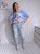 T-shirt z printem Dolce Vita niebieski