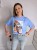 T-shirt z printem Dolce Vita niebieski