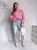 Sweter basic z 30% baby alpaka i rękawem dzwonek cukierkowy róż
