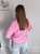 Sweter basic z 30% baby alpaka i rękawem dzwonek cukierkowy róż