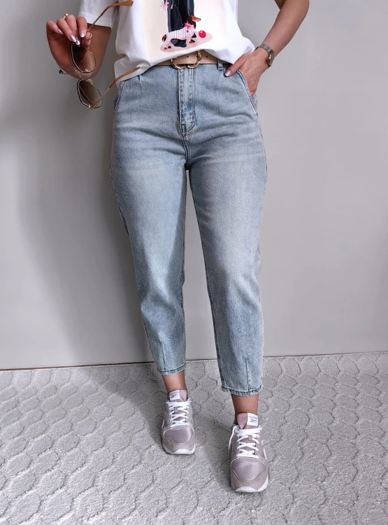 Spodnie jeans balloon