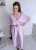 Kombinezon gładki z różą nietoperz/kimono culotte wiskoza liliowy