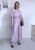 Kombinezon gładki z różą nietoperz/kimono culotte wiskoza liliowy