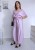 Kombinezon gładki z różą nietoperz/kimono culotte wiskoza liliowy