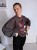 Bluza basic short czekolada z kolażem burgundy mood 95% bawełna