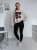 Bluza basic short beżowa z kolażem burgundy mood 95% bawełna