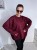 Bluza basic long gładka bordowa 95% bawełna