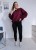 Bluza basic short gładka bordowa 95% bawełna